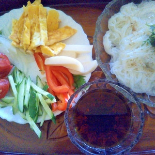 卵焼き&彩り野菜の素麺セット